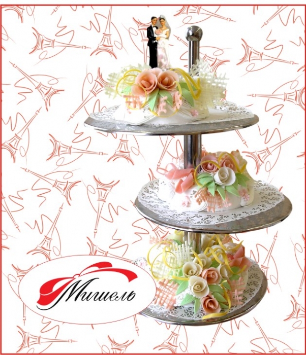 Потрясающие свадебные торты автор Мишель вибоуо