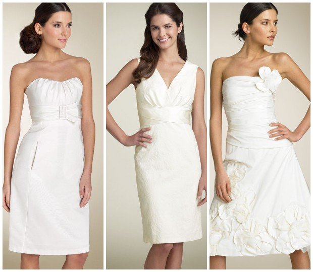 Маленькие свадебное белое платье