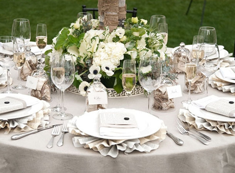 Свадебные цветы на столы